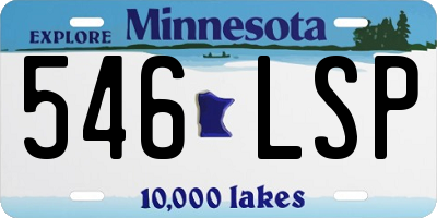 MN license plate 546LSP