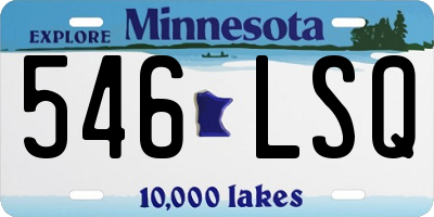 MN license plate 546LSQ