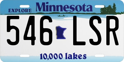 MN license plate 546LSR