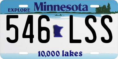 MN license plate 546LSS