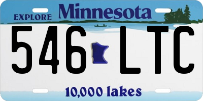 MN license plate 546LTC