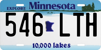 MN license plate 546LTH