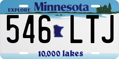 MN license plate 546LTJ