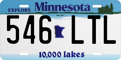 MN license plate 546LTL