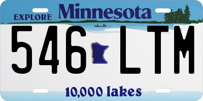 MN license plate 546LTM