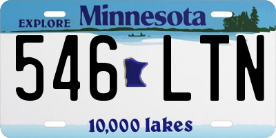 MN license plate 546LTN