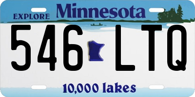 MN license plate 546LTQ