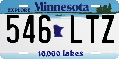 MN license plate 546LTZ