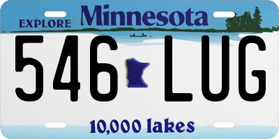 MN license plate 546LUG
