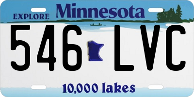 MN license plate 546LVC