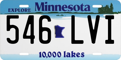 MN license plate 546LVI