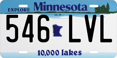 MN license plate 546LVL