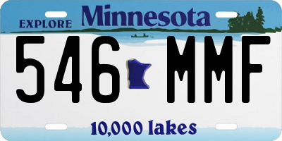MN license plate 546MMF