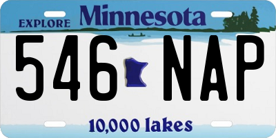 MN license plate 546NAP