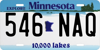 MN license plate 546NAQ