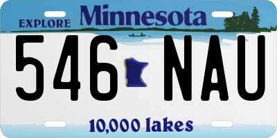 MN license plate 546NAU