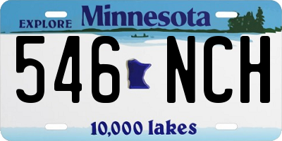 MN license plate 546NCH