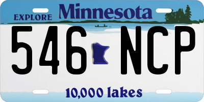 MN license plate 546NCP