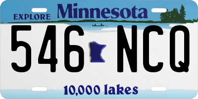MN license plate 546NCQ