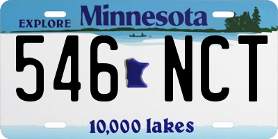 MN license plate 546NCT