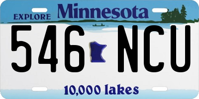 MN license plate 546NCU