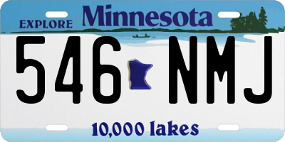 MN license plate 546NMJ