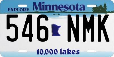 MN license plate 546NMK