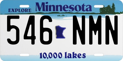 MN license plate 546NMN