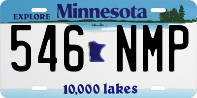 MN license plate 546NMP