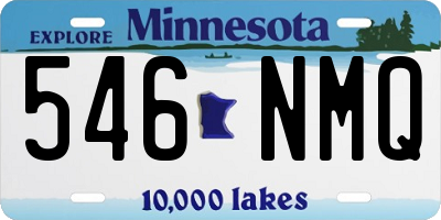 MN license plate 546NMQ