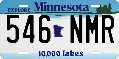 MN license plate 546NMR