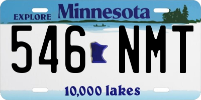 MN license plate 546NMT