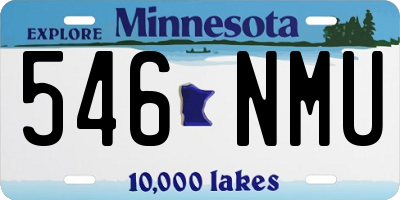 MN license plate 546NMU