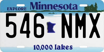 MN license plate 546NMX