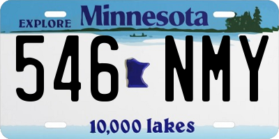 MN license plate 546NMY