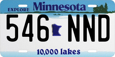 MN license plate 546NND
