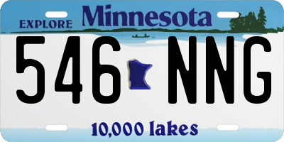 MN license plate 546NNG