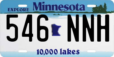 MN license plate 546NNH