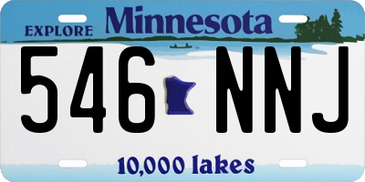MN license plate 546NNJ