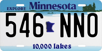 MN license plate 546NNO