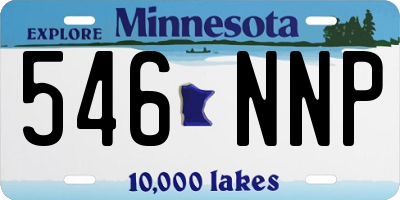 MN license plate 546NNP
