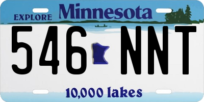 MN license plate 546NNT