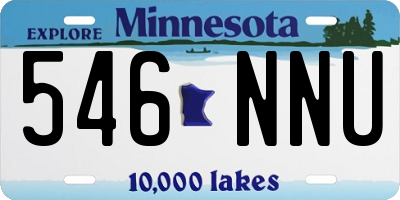 MN license plate 546NNU