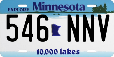 MN license plate 546NNV
