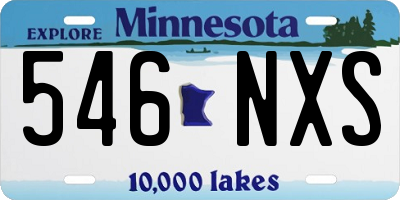 MN license plate 546NXS