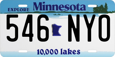 MN license plate 546NYO