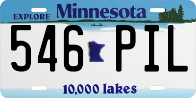 MN license plate 546PIL