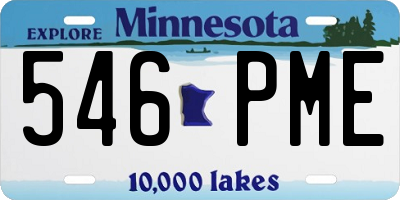 MN license plate 546PME