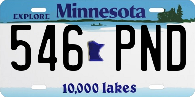 MN license plate 546PND
