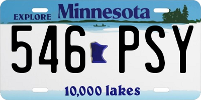 MN license plate 546PSY